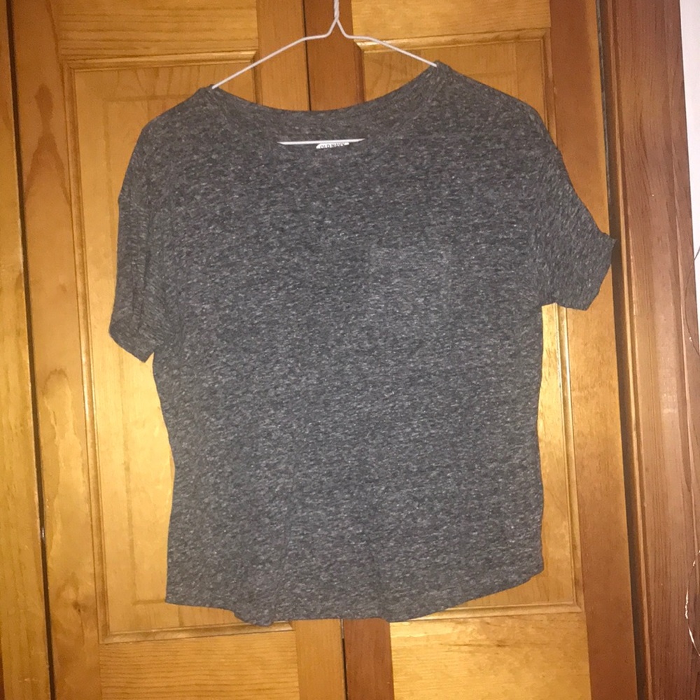 dark grey tee